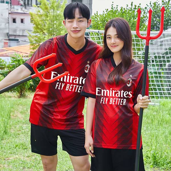 AC밀란반티 홈 축구복 유니폼반티 축구반티 233A[4XL 빅사이즈 가능]