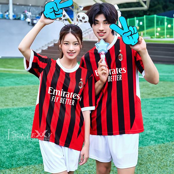 AC밀란반티 홈 축구반티 축구복 유니폼반티 743A[아동~4XL 빅사이즈 가능]